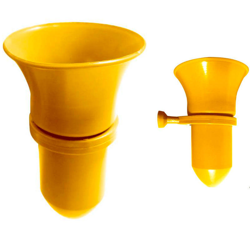Florero Cónico de Plástico Dorado