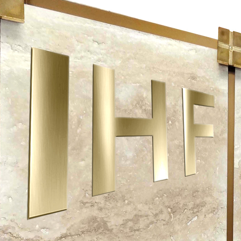 Letras de Aluminio Dorado