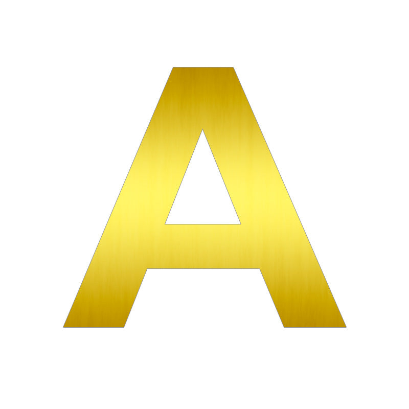Letras de Aluminio Dorado