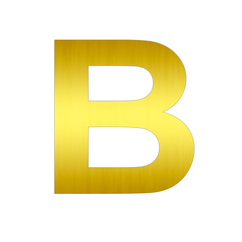 Letras de Aluminio Dorado