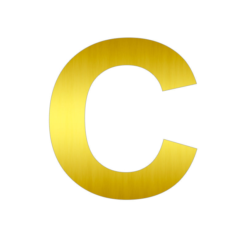 Letras de Aluminio Dorado