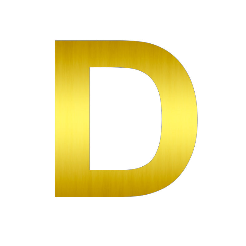 Letras de Aluminio Dorado