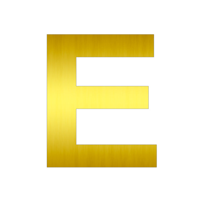 Letras de Aluminio Dorado