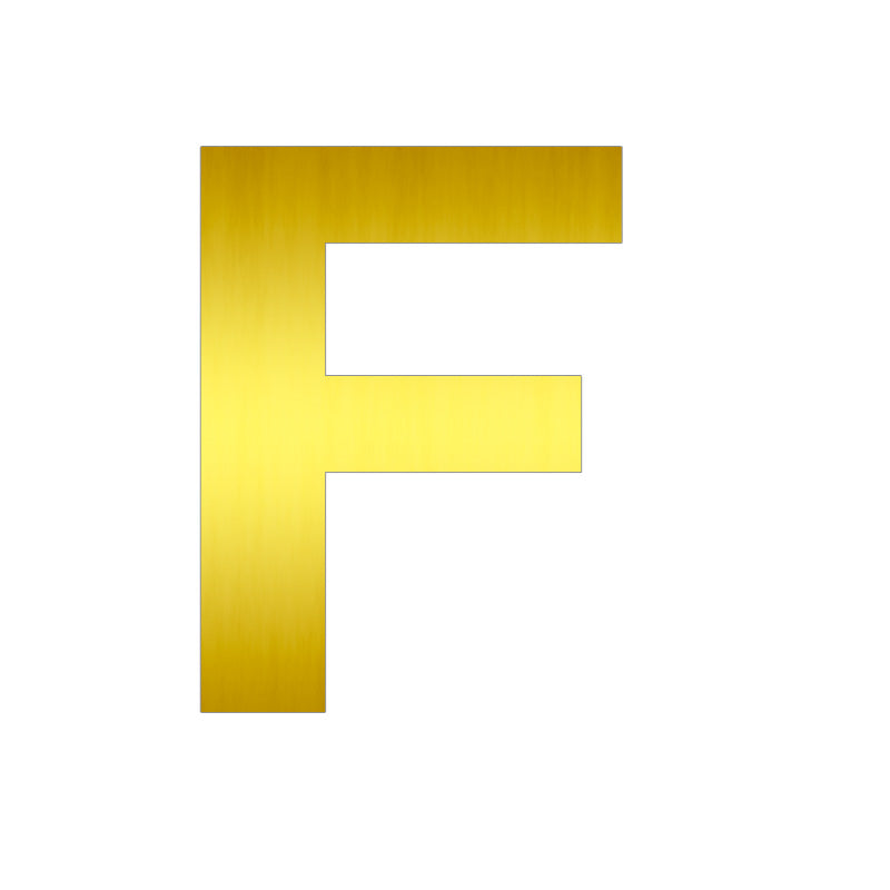 Letras de Aluminio Dorado
