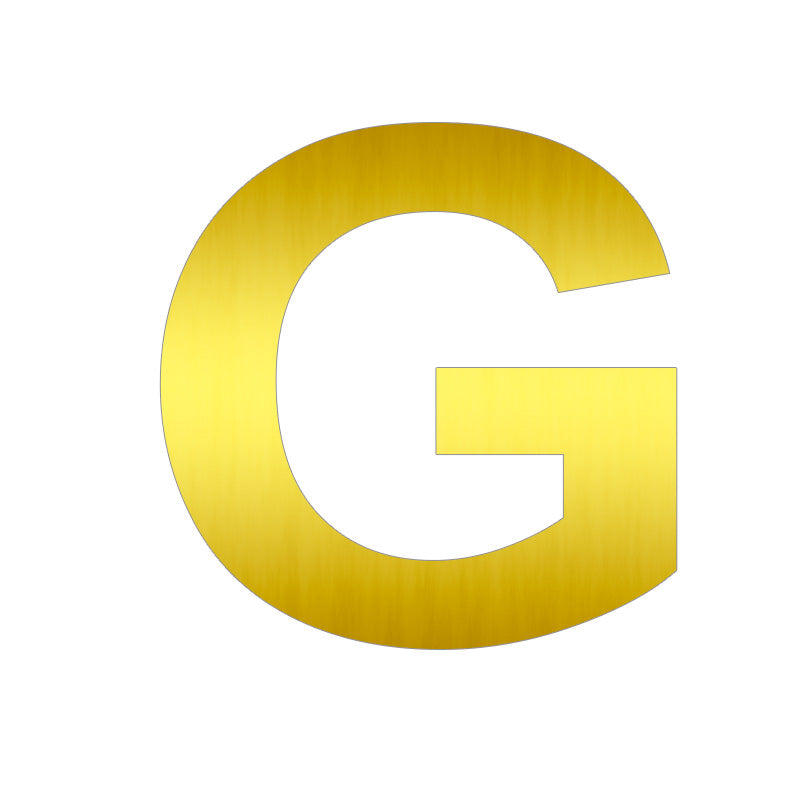 Letras de Aluminio Dorado